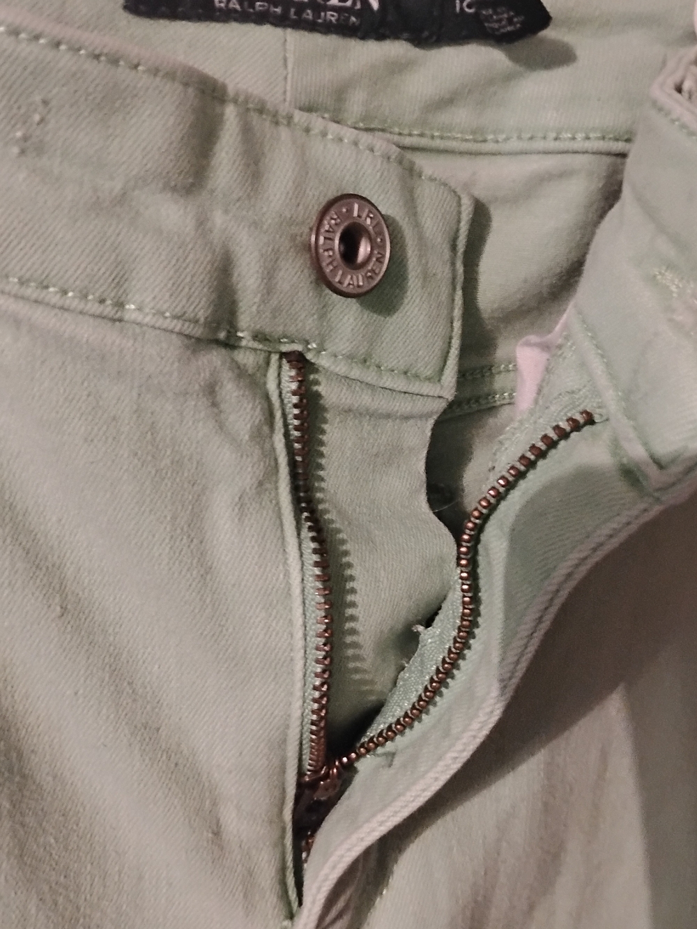 Ralph Lauren Light Mint High-Rise Jeans